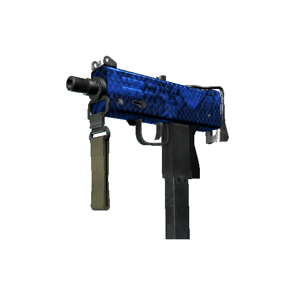 MAC-10（StatTrak™） | 青金鳄皮 (略有磨损)