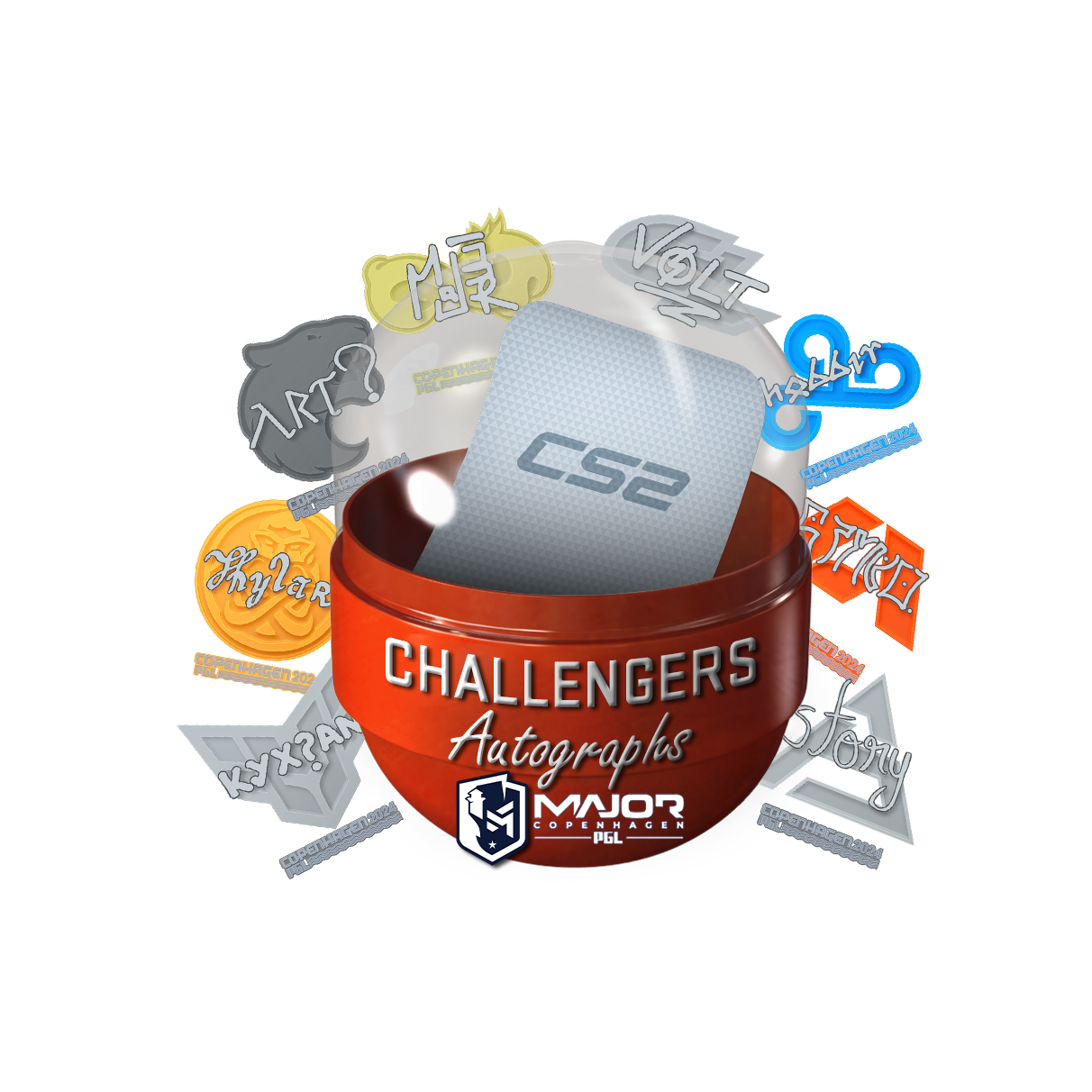 2024年哥本哈根锦标赛挑战组亲笔签名胶囊