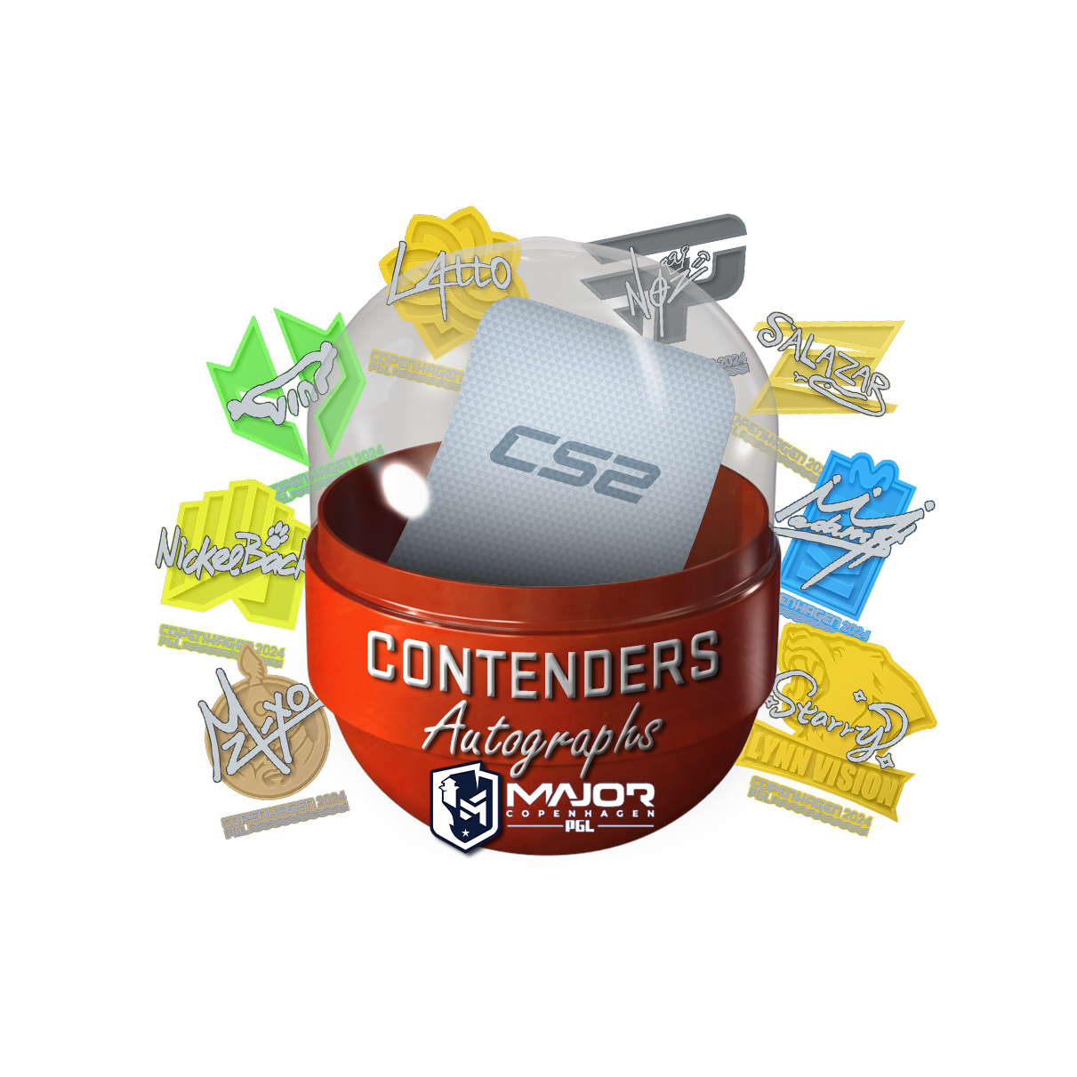 2024年哥本哈根锦标赛竞争组亲笔签名胶囊